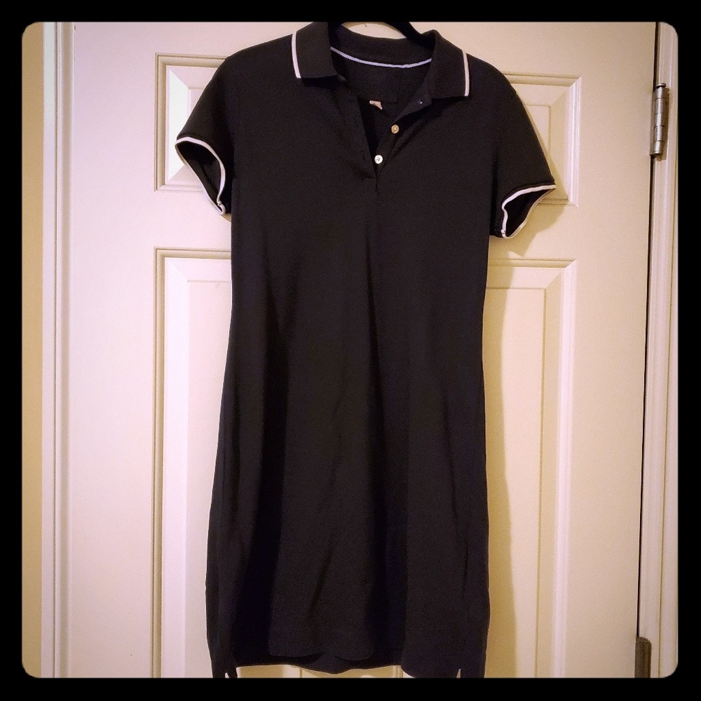 BR sporty long tee dress navy with white trim